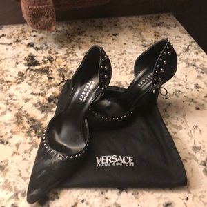 Versace Couture black pumps